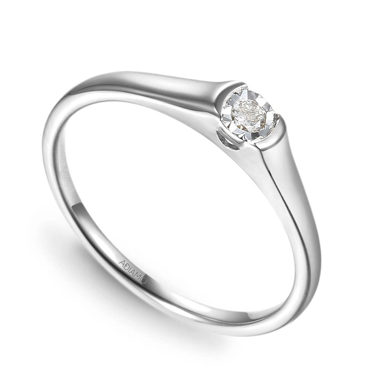 Pierścionek z diamentami (R73496 W 0,07ct)