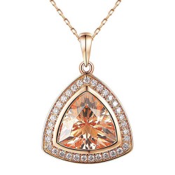 Zawieszka z morganitem i diamentami (P56809 R D MR) - zdjęcie: 2