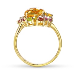 Pierścionek z kolorowymi kamieniami (R88900 Y)