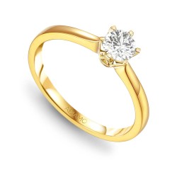 Pierścionek z diamentem (R39803 Y 0,32ct): 7 - zdjęcie: 2