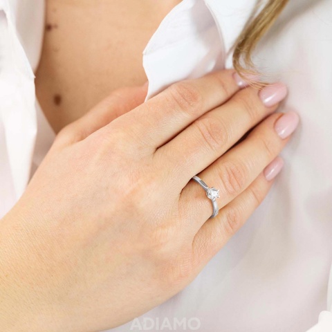 Pierścionek z diamentem (R39803 W 0,32ct)