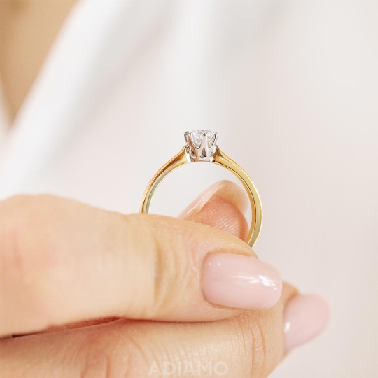 Pierścionek z diamentem (R39803 YW 0,32ct): 12