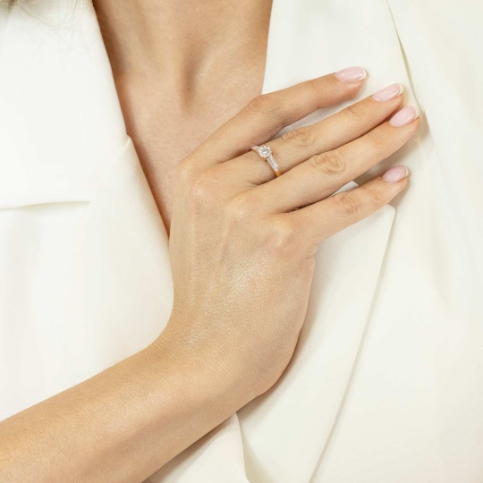 Pierścionek z diamentami (R81523 Y): 13