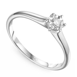 Pierścionek z diamentem (R63454 W 0,09ct): 7 - zdjęcie: 2