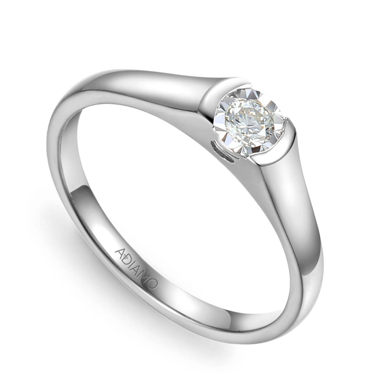 Pierścionek z diamentami (R73496 W 0,13ct)