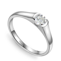 Pierścionek z diamentami (R73496 W 0,13ct) - zdjęcie: 2