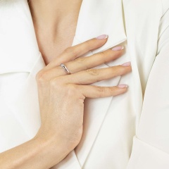 Pierścionek z diamentami (R73496 W 0,14ct)