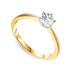 Pierścionek z diamentem (R34130 YW 0,50ct): 8 - zdjęcie: 2