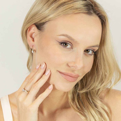 Kolczyki z diamentami (E86385 YW P 0,12ct)