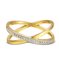 Pierścionek z diamentami (R87515 Y)