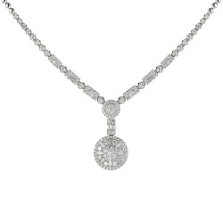 Naszyjnik z diamentami (N10751 W G) - zdjęcie: 2