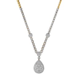 Naszyjnik z diamentami (N10750 Y G) - zdjęcie: 2