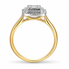 Pierścionek z diamentami (R59279 YW)