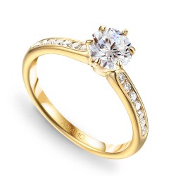 Pierścionek z diamentami (R58831 Y 0,40ct): 22 - zdjęcie: 2