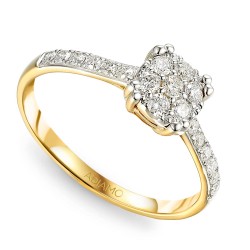 Pierścionek z diamentami (R82706 Y): 7 - zdjęcie: 2