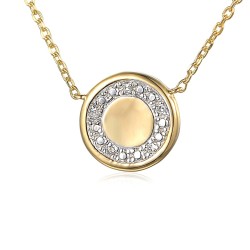 Naszyjnik z diamentami (N06618 Y C) - zdjęcie: 2