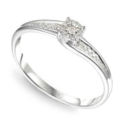 Pierścionek z diamentami (R55226 W): 11 - zdjęcie: 2