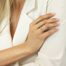 Pierścionek obrączkowy z diamentami (R62426 Y): 12 - zdjęcie: 3