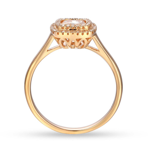 Pierścionek z morganitem i diamentami (R87500 R MR)