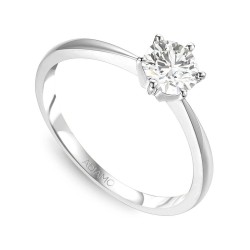 Pierścionek z diamentem, białe złoto pr.585 (R34130 W 1,00ct): 7 - zdjęcie: 2