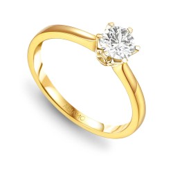 Pierścionek z diamentem (R39803 Y 0,50ct): 7 - zdjęcie: 2