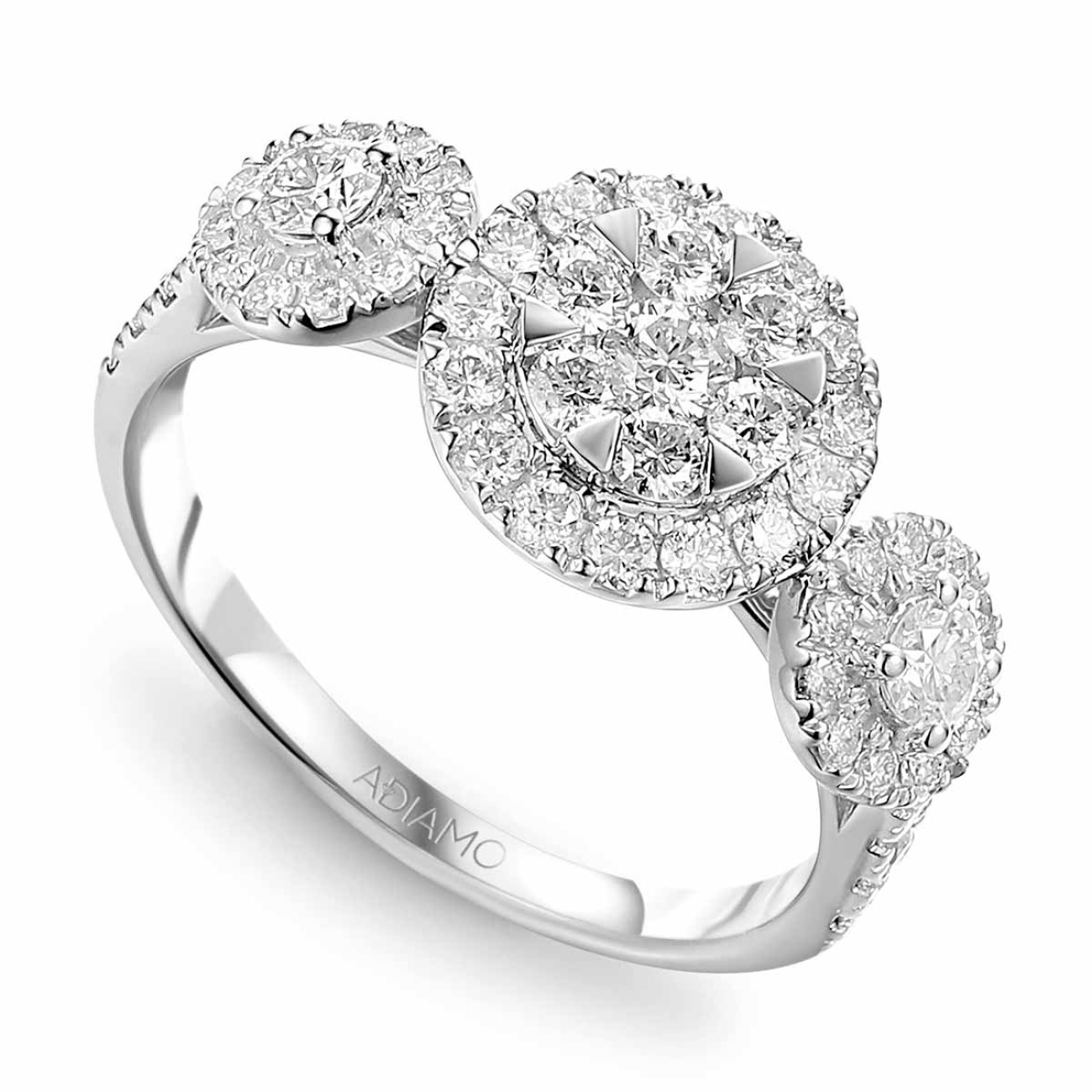 Pierścionek z diamentami (R86965 W): 8