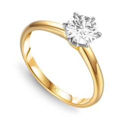 Pierścionek z diamentem (R58829 YW 0,80ct): 7 - zdjęcie: 2