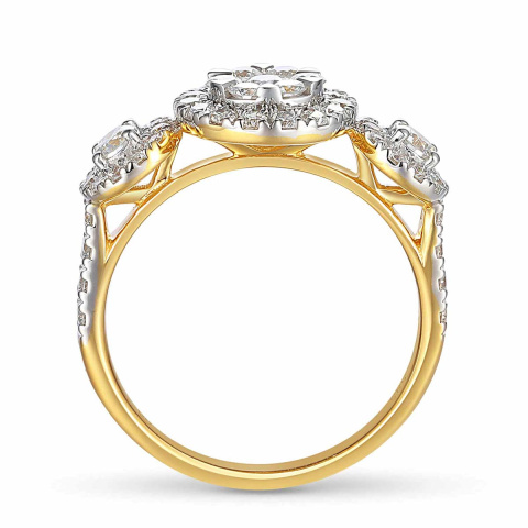 Pierścionek z diamentami (R86965 Y)