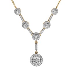 Naszyjnik z diamentami (N10280 Y) - zdjęcie: 2