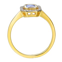 Pierścionek z tanzanitem i diamentami (R36151 Y T): 8 - zdjęcie: 3