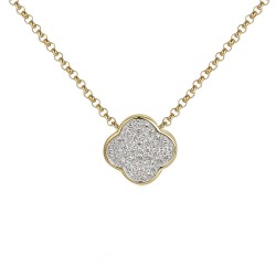 Naszyjnik z diamentami (N10163 Y G) - zdjęcie: 2