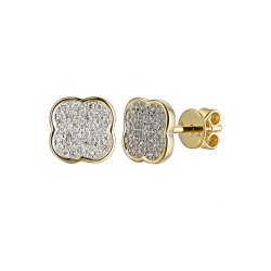 Kolczyki z diamentami (E86410 Y S) - zdjęcie: 2