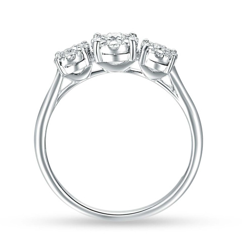 Pierścionek z diamentami (R57285 W)