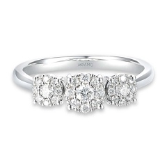 Pierścionek z diamentami (R57285 W)