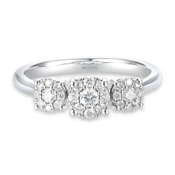 Pierścionek z diamentami (R57285 W): 10 - zdjęcie: 3