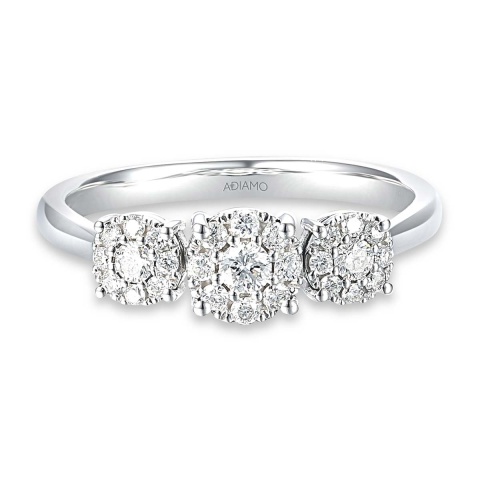 Pierścionek z diamentami (R57285 W)