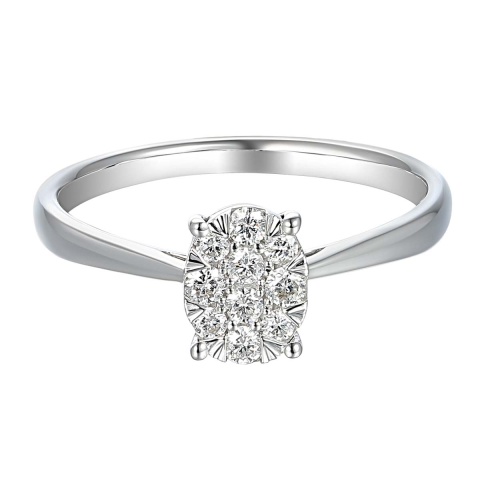 Pierścionek z diamentami (R65971 W)