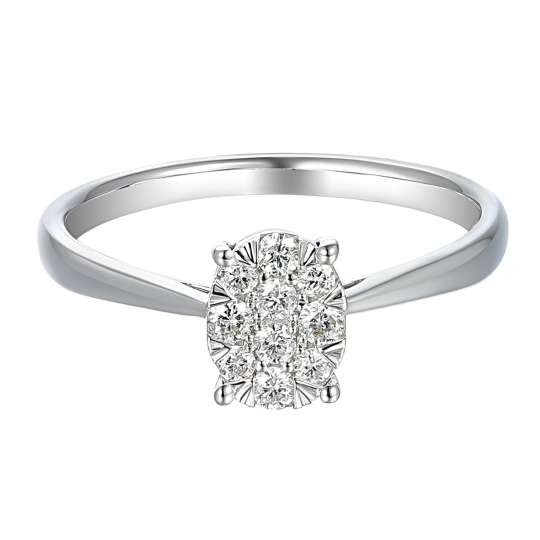 Pierścionek z diamentami (R65971 W)