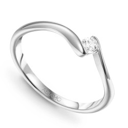 Pierścionek z diamentem (R62801 W): 10 - zdjęcie: 2