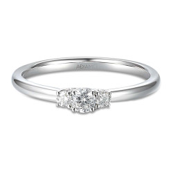 Pierścionek z diamentami (R66570 W): 10 - zdjęcie: 4