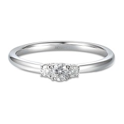 Pierścionek z diamentami (R66570 W): 10 - zdjęcie: 3