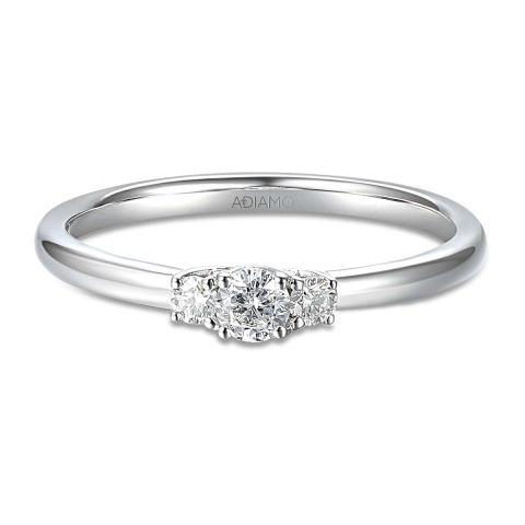 Pierścionek z diamentami (R66570 W)