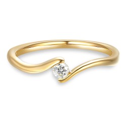 Pierścionek z diamentem (R62801 Y): 10 - zdjęcie: 3