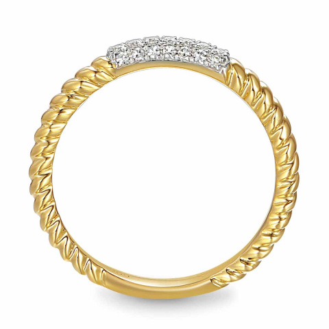 Pierścionek z diamentami (R86353 Y)