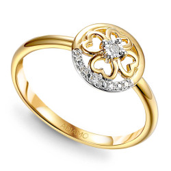 Pierścionek z diamentami (R86590 Y): 10 - zdjęcie: 2