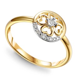 Pierścionek z diamentami (R86590 Y): 10 - zdjęcie: 2