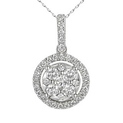 Zawieszka z diamentami (P87696 W) - zdjęcie: 2