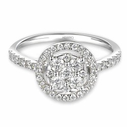Pierścionek z diamentami (R87696 W): 10 - zdjęcie: 3