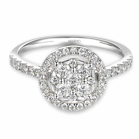 Pierścionek z diamentami (R87696 W)