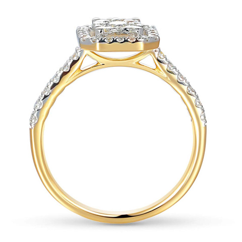 Pierścionek z diamentami (R87699 Y)